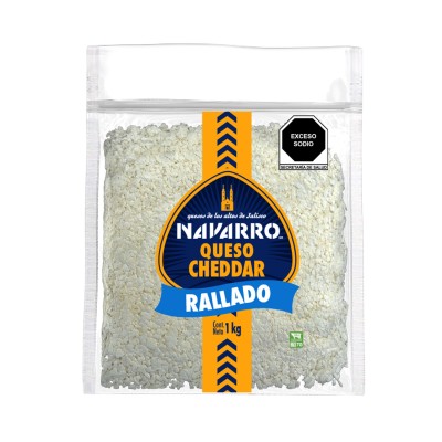 Queso Cheddar Rallado 1 Kg 