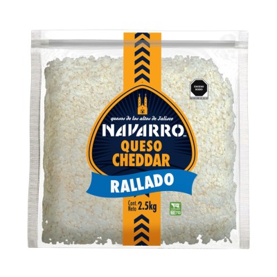 Queso Cheddar Rallado 2.5 Kg 