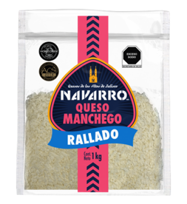 Queso Manchego Rallado 1 Kg 