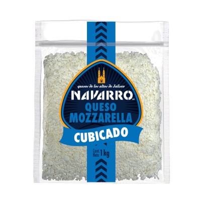 Queso Mozzarella 1 Kg Cubicado 